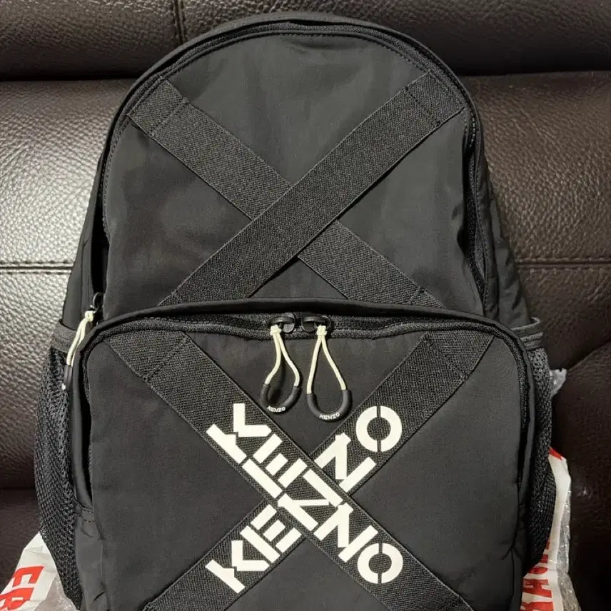 [BUNJANG] Kenzo Logo Backpack Black / 겐조 로고 백팩 블랙