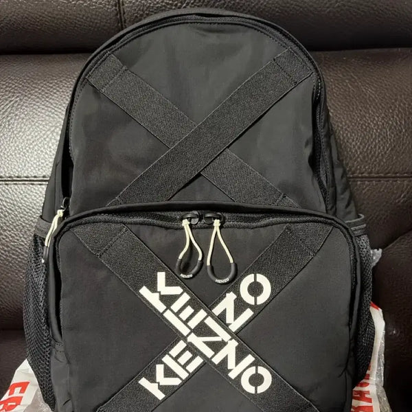 [BUNJANG] Kenzo Logo Backpack Black / 겐조 로고 백팩 블랙