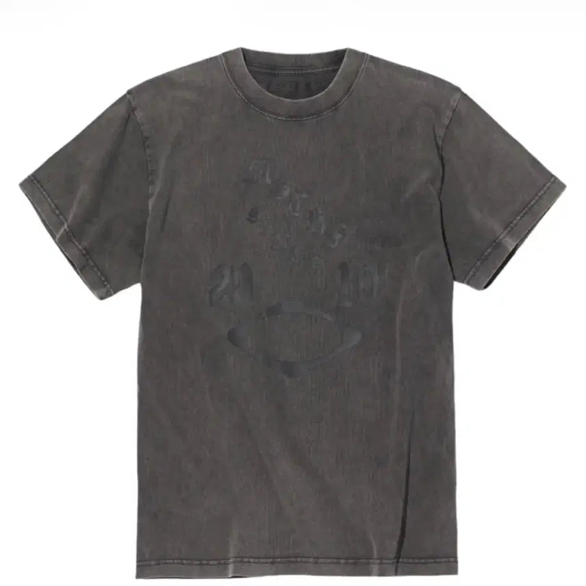 [BUNJANG] Mischief Rhombus Washed Short Sleeve T-Shirt Charcoal L / 미스치프 롬버스 워시드 반팔 티셔츠 차콜 L사이즈