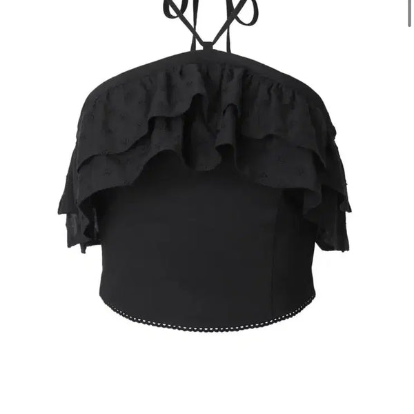 [BUNJANG] Threetimes Ella Top Black / 쓰리타임즈 ( threetimes ) Ella top black
