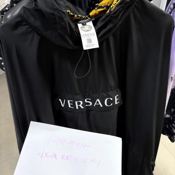 [BUNJANG] Versace Oversized Long Hood Anorak / 베르사체 오버핏 롱 후드 아노락
