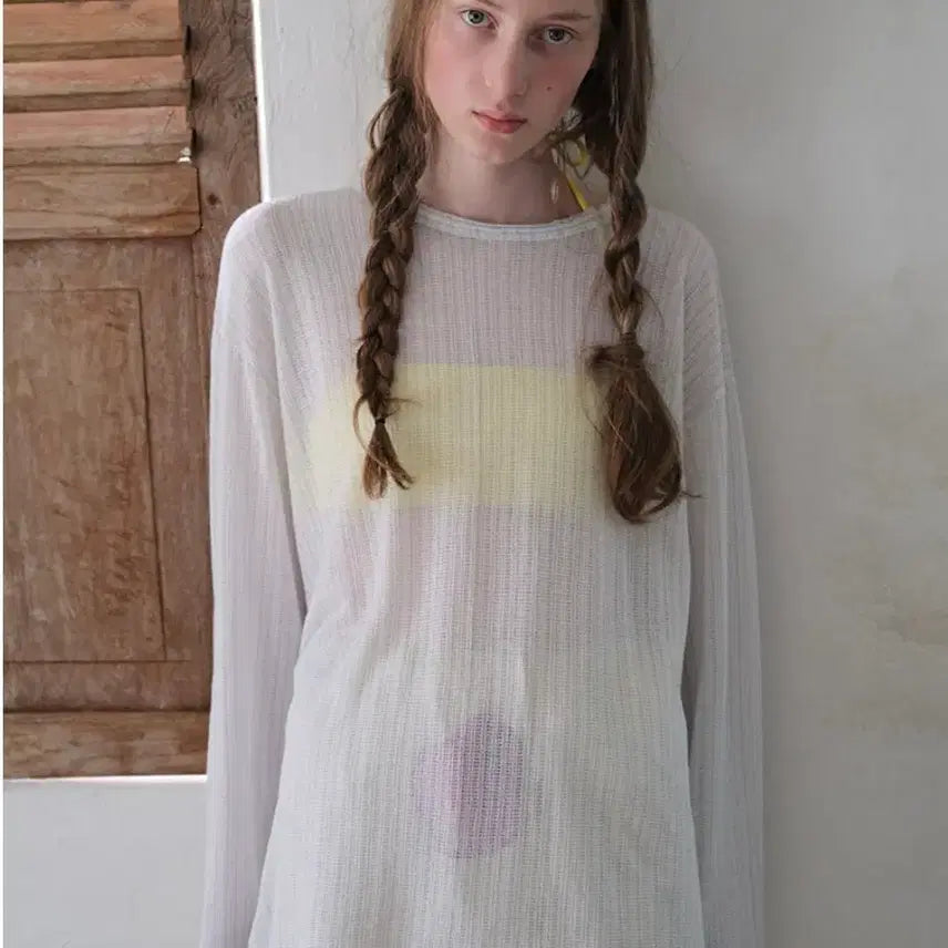 [BUNJANG] Funfromfun Soft Metallic Tee, White / 펀프롬펀 Soft Metallic Tee, White