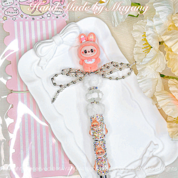 [BUNJANG] Labubu Sanrio Handmade Ballpoint Pen / 라부부 산리오 팝마트 핸드메이드 수제 볼펜