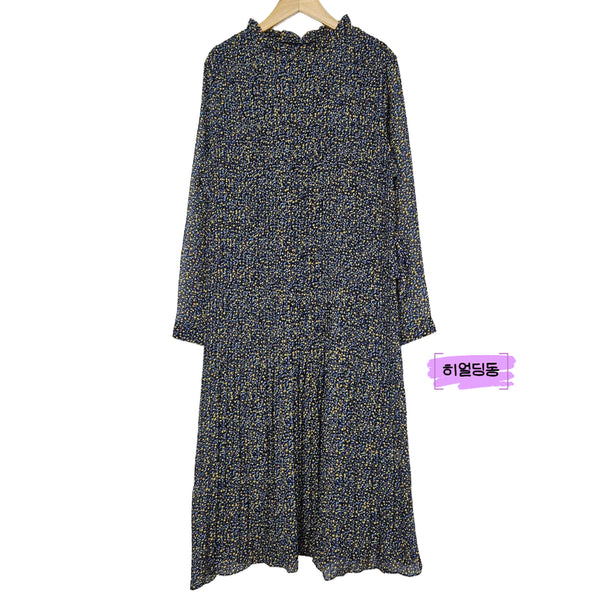 [BUNJANG] Pleated Chiffon Long Dress XL / 딩동 :) 여름세일/XL/플리츠 쉬폰 롱원피스_159