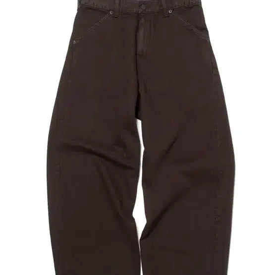 [BUNJANG] HAECHINGROOM Wide Curve Jeans Brown L / 해칭룸 와이드 커브진 브라운 4 L