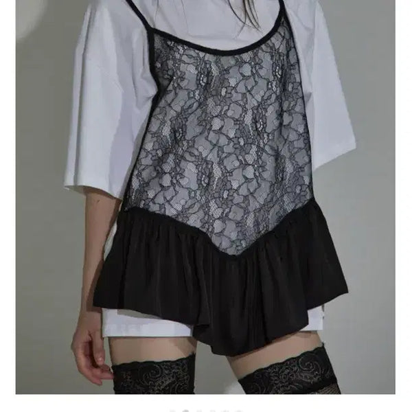 [BUNJANG] Gaitless Lingerie Slip T-Shirt / [새상품]게이트리스 란제리슬립티셔츠