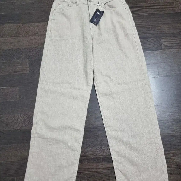 [BUNJANG] Nine Hertz Unisex Linen Wide Pants Beige / 새상품)남녀공용 린넨 와이드팬츠