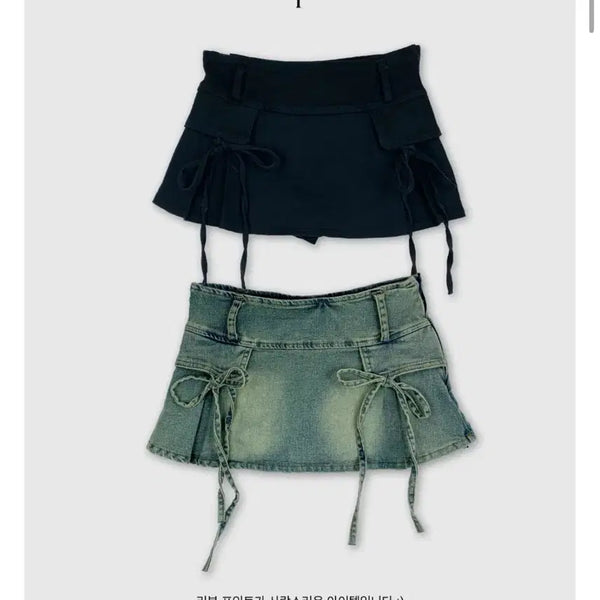 [BUNJANG] Ribbon String Skirt Shorts / [새상품] 리본 끈 치마바지