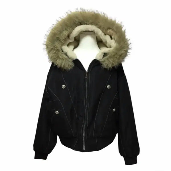 [BUNJANG] Fur Lined Field Jacket / 퍼 야상 점퍼