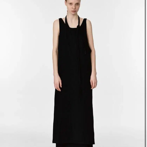 [BUNJANG] REPOS Layered Dress Black / 리포스(REPOS) 레이어드 원피스 블랙