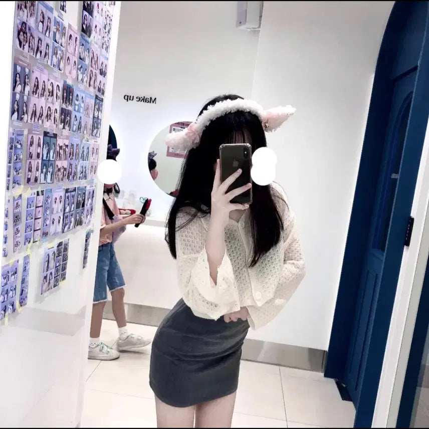 [BUNJANG] Cropped Summer Cardigan / (실제 착용샷) 크롭 여름 가디건