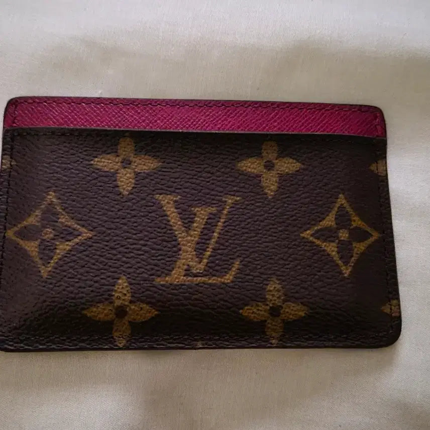 [BUNJANG] Louis Vuitton Monogram Card Holder Pink / 루이비통 모노그램 카드 홀더 핑크