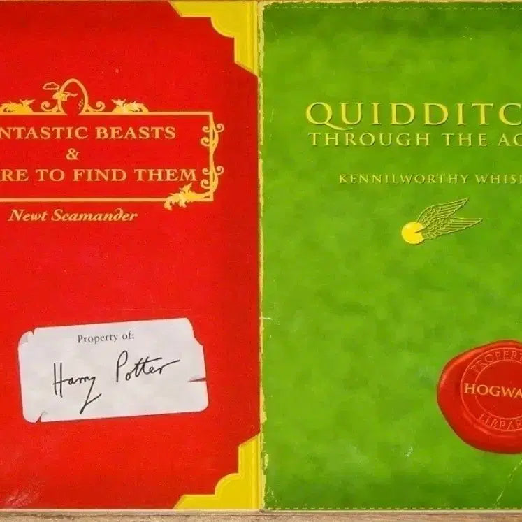 [BUNJANG] Harry Potter Schoolbook Doodle Set - US First Edition / 해리포터 스쿨북 낙서판 미국 초판본 세트