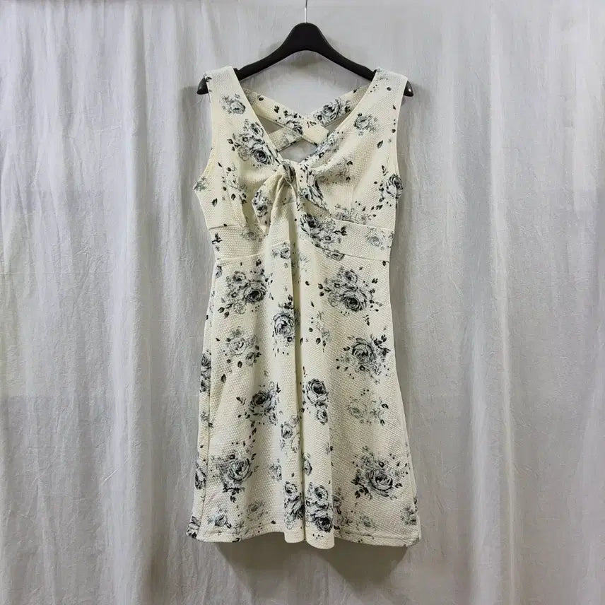 [BUNJANG] Vintage Floral Sleeveless Dress / 일본 구제 빈티지 플로럴 민소매 원피스