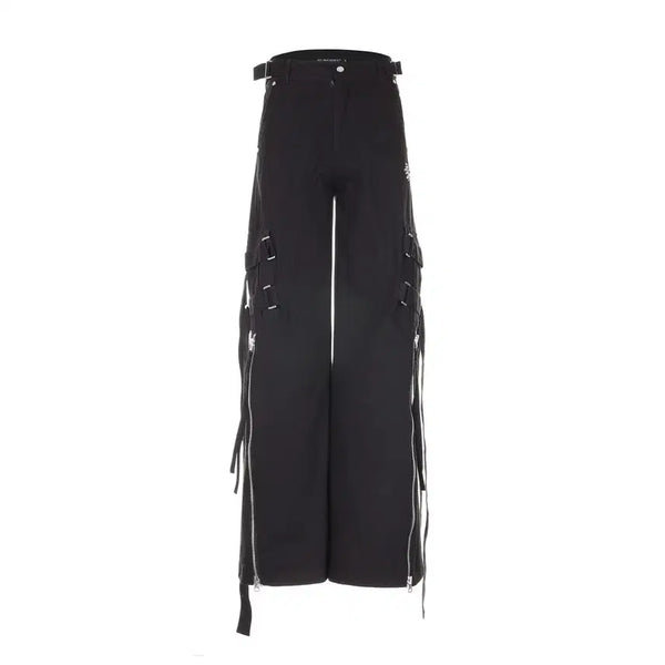 [BUNJANG] Surgery Bondage Cargo Pants Black L / 써저리 본디지 카고 팬츠 블랙 바지 L