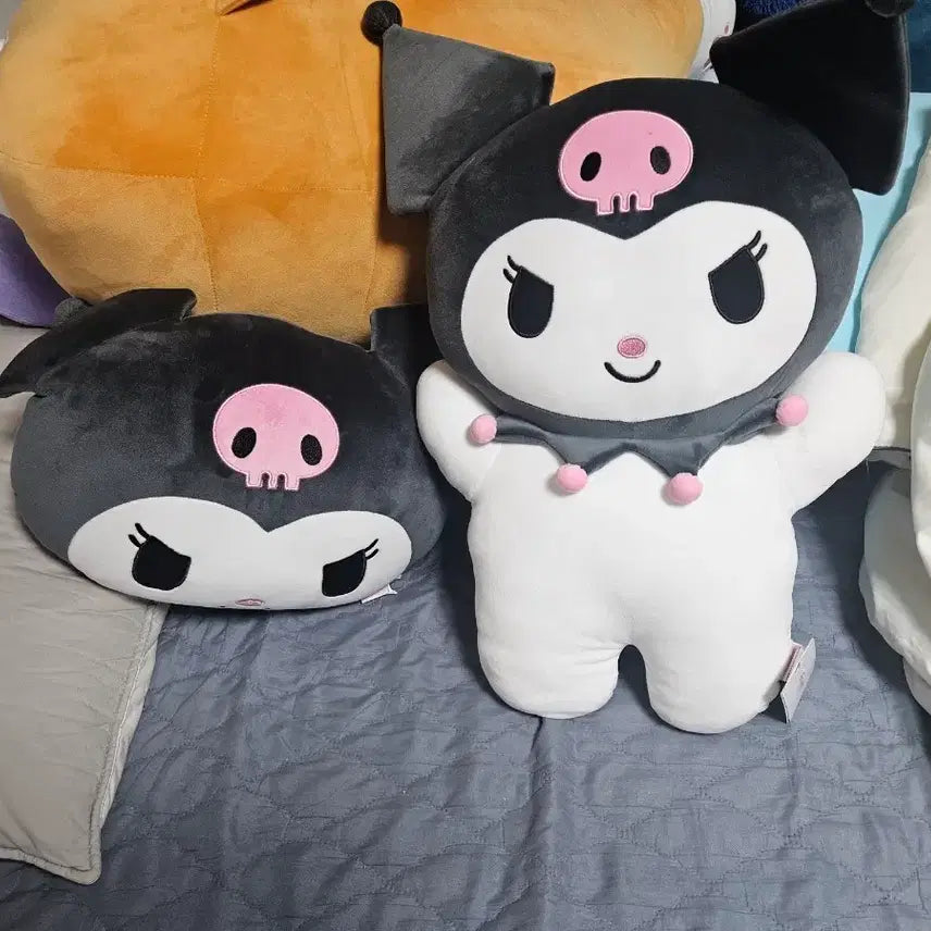 [BUNJANG] Kuromi Large Plush Set / 쿠로미 대형 2종 일괄