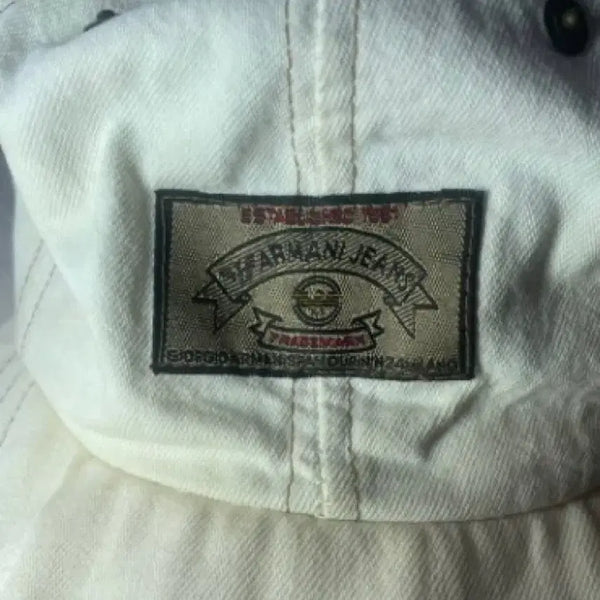 [BUNJANG] Giorgio Armani Long Bill Cap (Ivory, Size M) / 조르지오 아르마니 볼캡 아이보리 롱빌캡 M