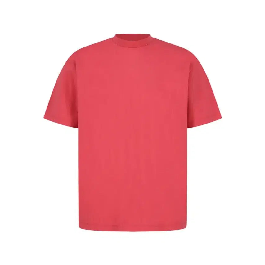 [BUNJANG] Amomento Mock Neck T-Shirt Red / 아모멘토 모크넥 티셔츠