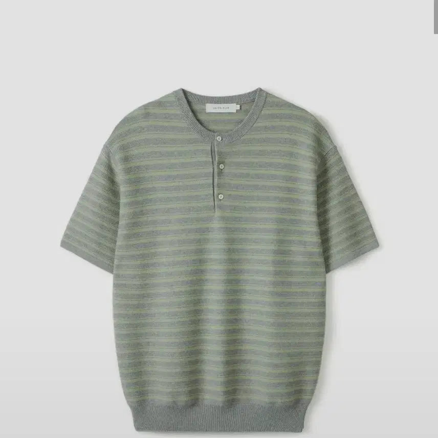 [BUNJANG] Union Blue Striped Henley Neck Knit / 유니온블루 헨리넥 스트라이프 니트 팝니다