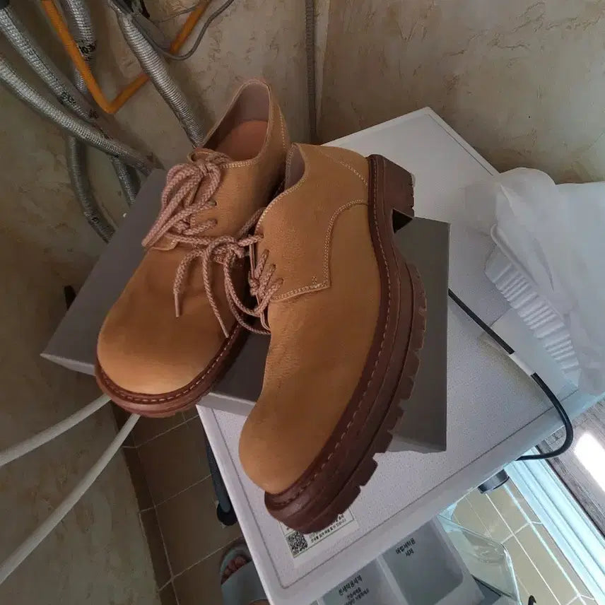 [BUNJANG] Romantic Move Derby Shoes / 로맨틱무브 키높이더비