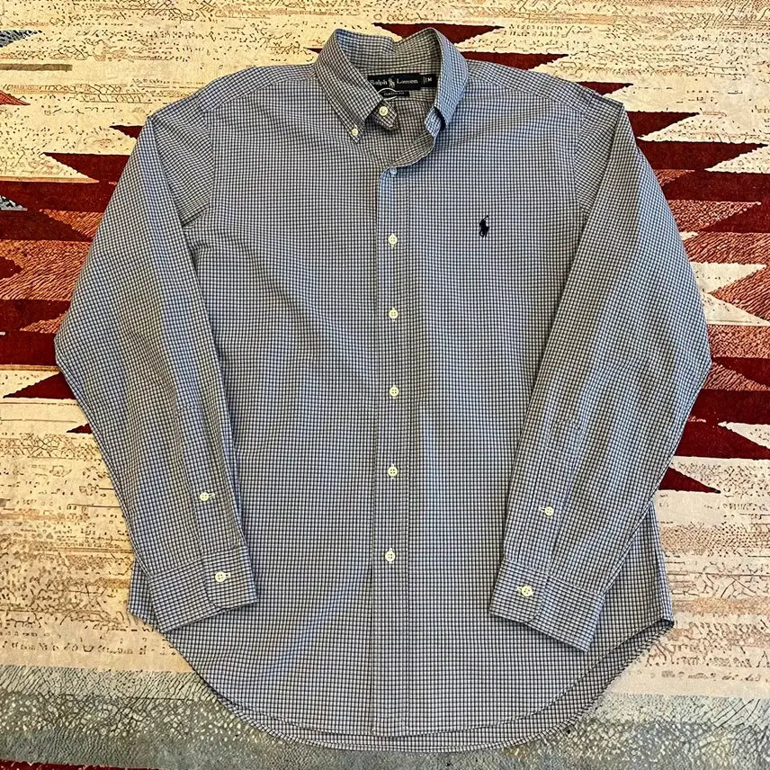[BUNJANG] Polo Ralph Lauren Button-Down Check Shirt / 폴로 랄프로렌 버튼다운 체크 셔츠 M/95