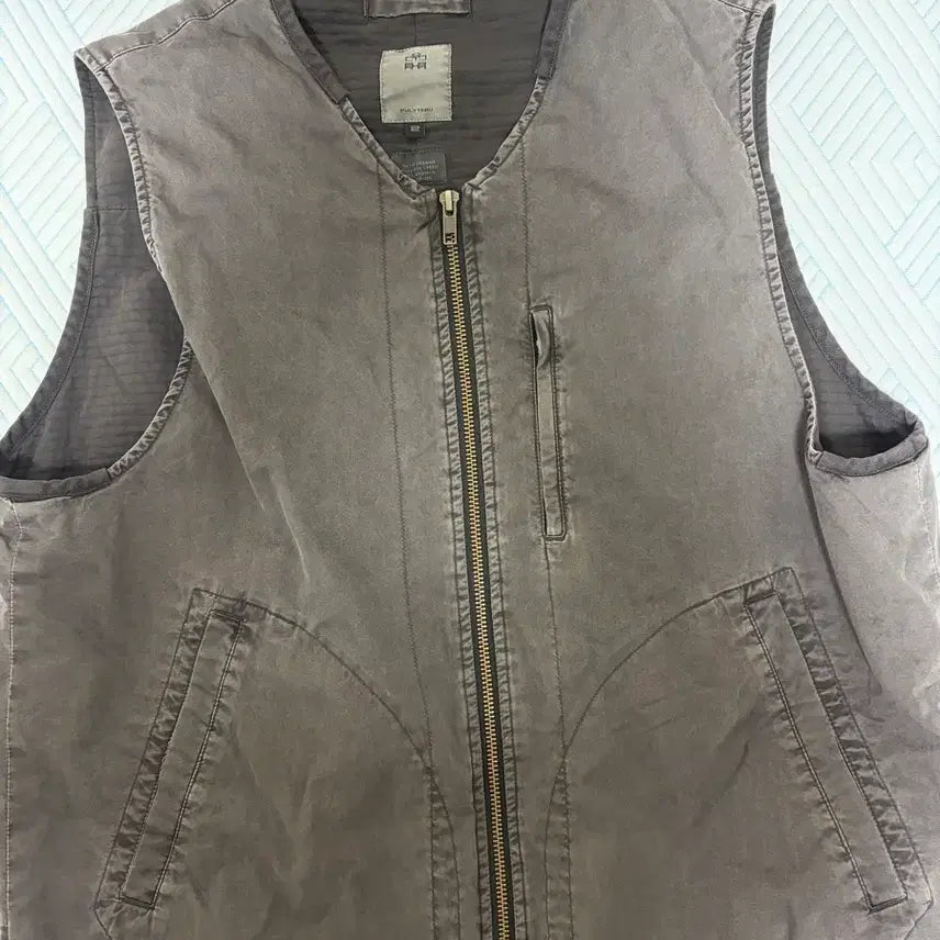 [BUNJANG] Politeru Cotton Vest Plum Gray / 2)폴리테루 코튼베스트 플럼그레이 팝니당