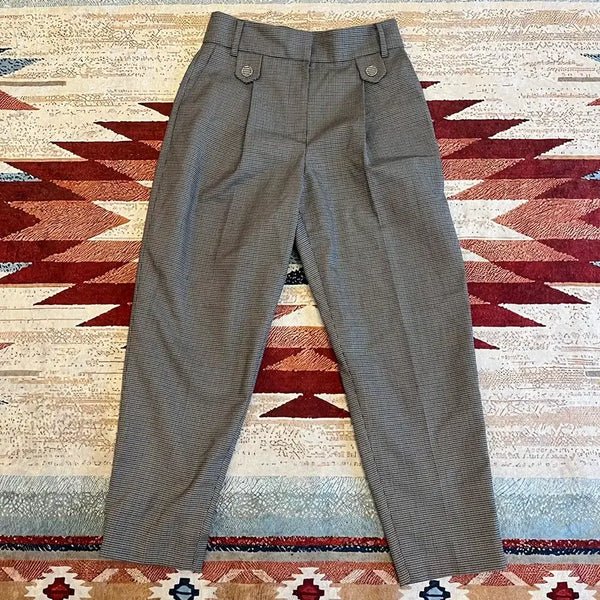 [BUNJANG] Luckychouette Houndstooth Check Slacks 36 / 럭키슈에뜨 하운드투스 체크 슬랙스 36