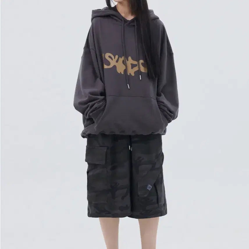 [BUNJANG] PEACEMAKER Cargo Bermuda Sweatpants (Camouflage) / 피스메이커(L) 카고 버뮤다 팬츠