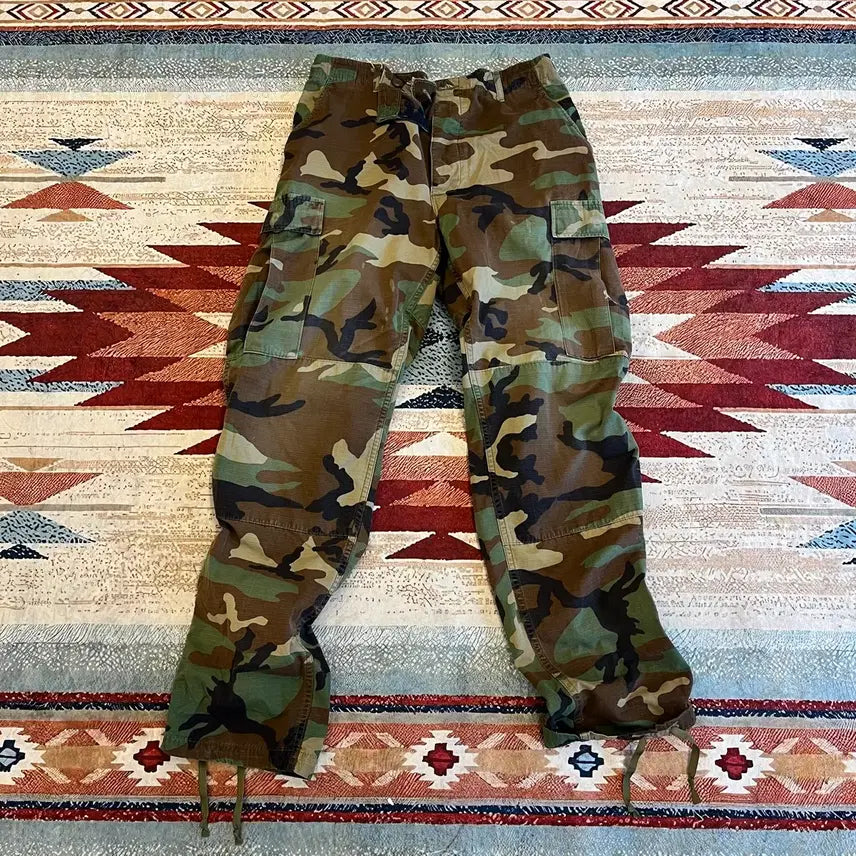 [BUNJANG] US Military Original Woodland BDU Pants Medium-Long / 미군 오리지널 우드랜드 BDU 팬츠 MEDIUM-LONG
