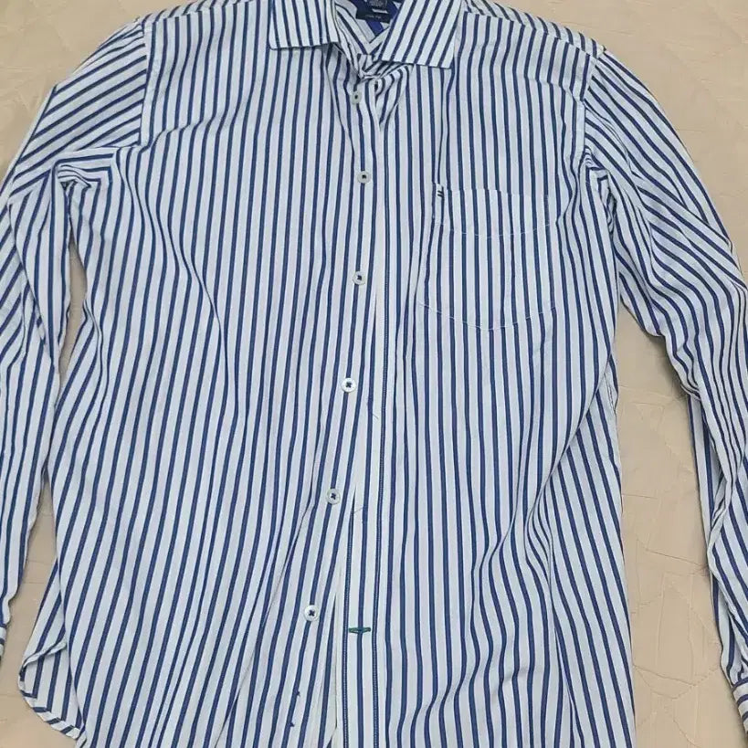 [BUNJANG] Tommy Hilfiger Striped Button-Up Shirt Men's / 타미힐피거 스트라이프 셔츠 남성용