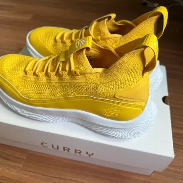 [BUNJANG] Under Armour Curry 8 "Flow Like Water" Yellow Basketball Shoes / 언더아머 커리 8 옐로우