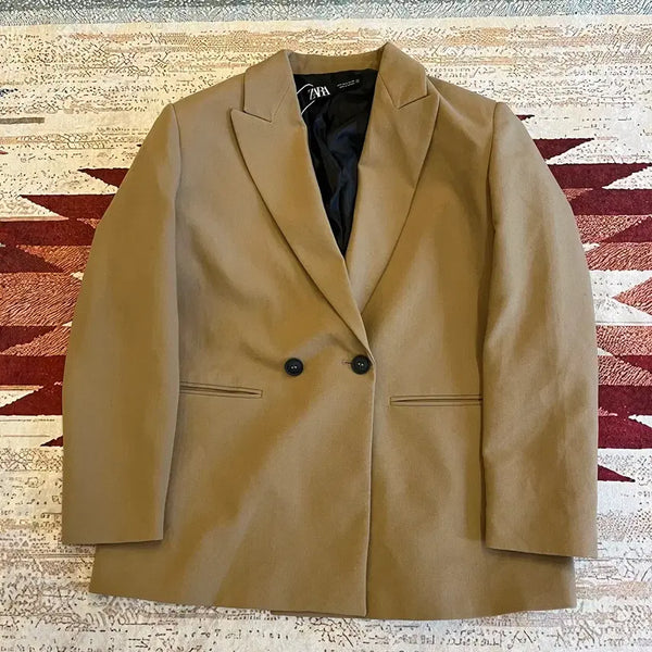 [BUNJANG] ZARA Double Blazer Jacket S/90 / 자라 더블 블레이저 자켓 S/90