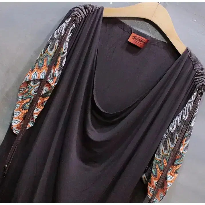 [BUNJANG] Missoni Drape Tunic Blouse Shirt Women's Size 42 Unused / 미쏘니 드레이프 튜닉 블라우스 티셔츠 (여성42/미사용)