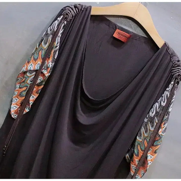 [BUNJANG] Missoni Drape Tunic Blouse Shirt Women's Size 42 Unused / 미쏘니 드레이프 튜닉 블라우스 티셔츠 (여성42/미사용)