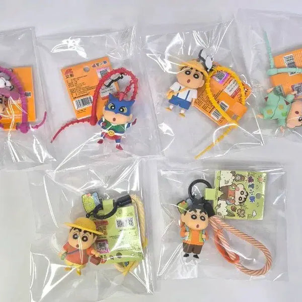 [BUNJANG] Crayon Shin-chan Figure Keychain Set (7 Types) / 짱구 피규어 키링 7종 세트
