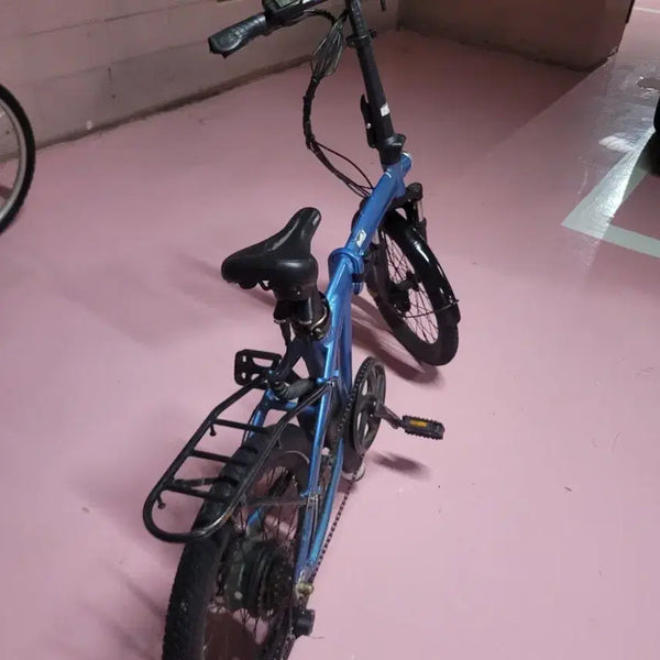 [BUNJANG] Samchuly 20-inch Folding Electric Bicycle - Blue / 삼천리 20인치 ㅡ접이식 전기 자전거 블루