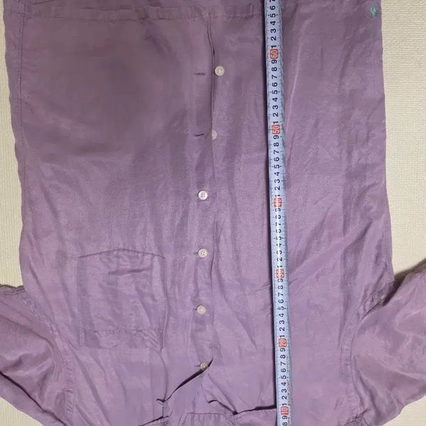 [BUNJANG] Polo Ralph Lauren Silk Camp Shirt Lavender S / 폴로 랄프로렌 실크셔츠 라벤더 S