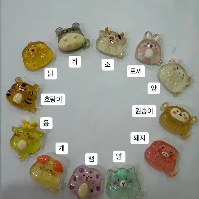 [BUNJANG] Zodiac Animal Keychain Set / 12간지키링 띠별키링