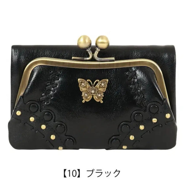 [BUNJANG] Anna Sui Butterfly Bi-fold Wallet / 안나수이 나비지갑 반지갑 블랙 동전지갑