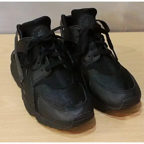 [BUNJANG] Nike Air Huarache Women's Triple Black Sneakers (270mm) / 나이키 에어 허라취 우먼스 트리플 블랙 스니커즈 (270mm)