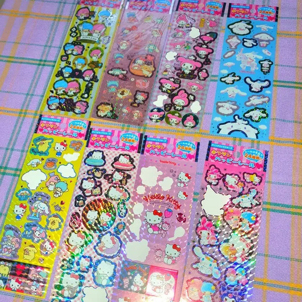 [BUNJANG] Sanrio Random Seal Stickers Bundle / 산리오 랜덤 씰스티커 새상품 포함 자투리 랜봉