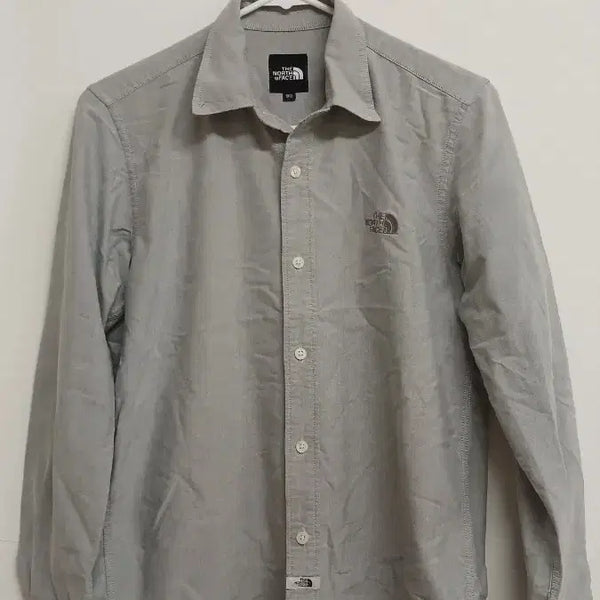 [BUNJANG] The North Face Grey Logo Shirt / 노스페이스 셔츠 그레이