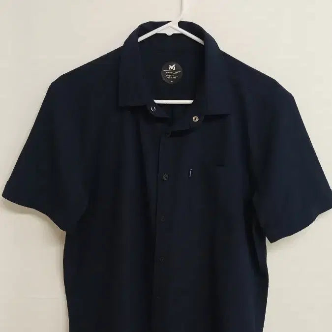 [BUNJANG] M Golfwear Short-Sleeve Polo Shirt Navy / M 골프웨어 반팔 카라티 네이비