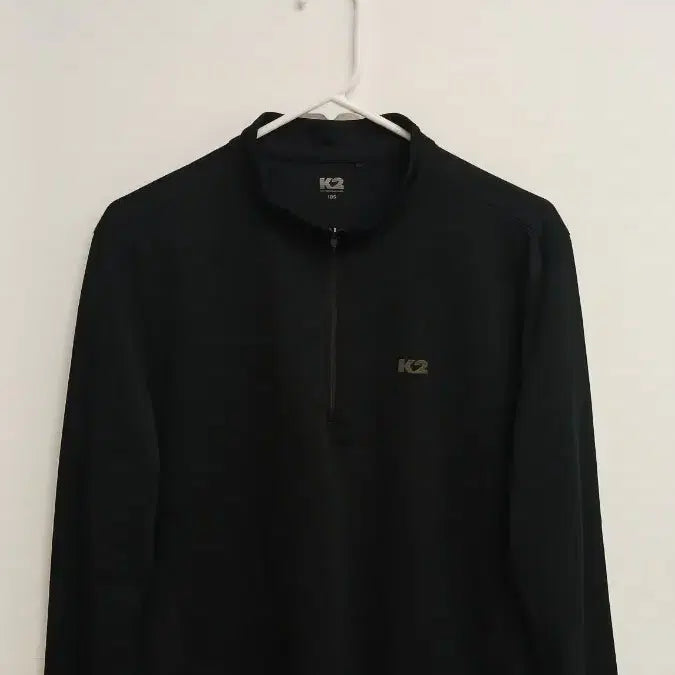 [BUNJANG] K2 Zip-Up Long-Sleeve T-Shirt Black / K2 집업 긴팔 티셔츠 블랙