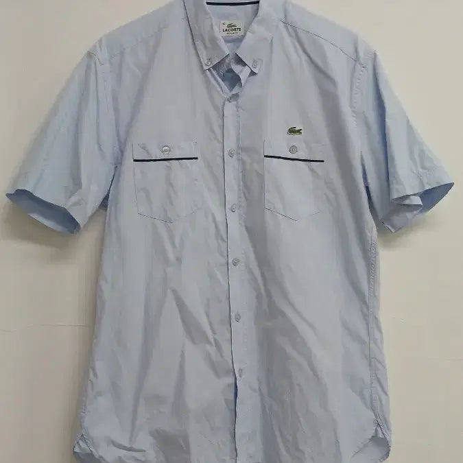 [BUNJANG] Lacoste Short Sleeve Shirt Sky Blue / 라코스테 반팔 셔츠 하늘색