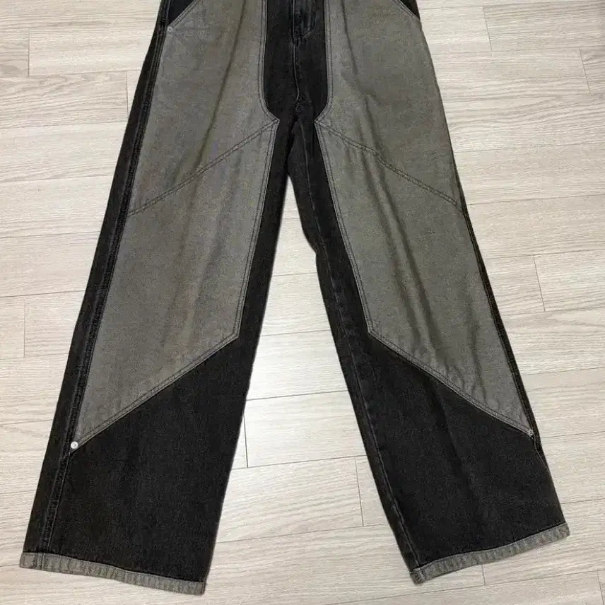 [BUNJANG] Compagno Layer Wide Denim Pants S / 꼼파뇨 레이어 와이드 데님 팬츠 S