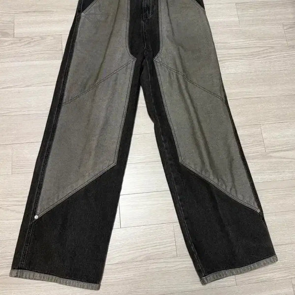 [BUNJANG] Compagno Layer Wide Denim Pants S / 꼼파뇨 레이어 와이드 데님 팬츠 S