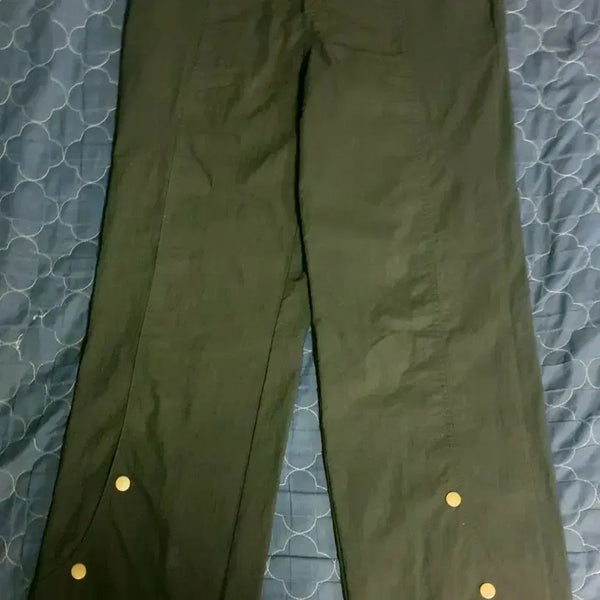 [BUNJANG] The Coldest Moment Snap Button Cotton Nylon Adjust Pants Black (M) / 더콜디스트모먼트 스냅 버튼 코튼 나일론 어드저스트 팬츠 블랙 (M)