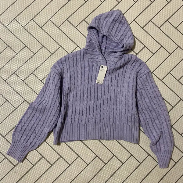 [BUNJANG] GU Hooded Knit / 새상품)GU 후드니트
