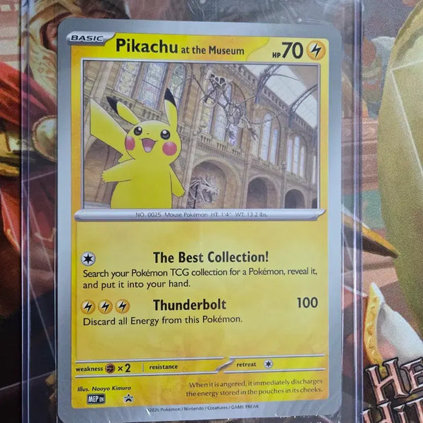 [BUNJANG] Pokemon Pikachu at the Museum Promo Card (Sealed) / 포켓몬 피카츄 앳 더 뮤지엄 프로모 미개봉 런던츄